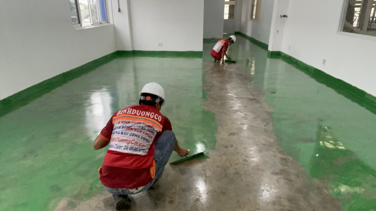 Thi Công Sơn Epoxy Hệ Lăn Rulo Thi Công Sơn Epoxy Hệ Lăn Rulo