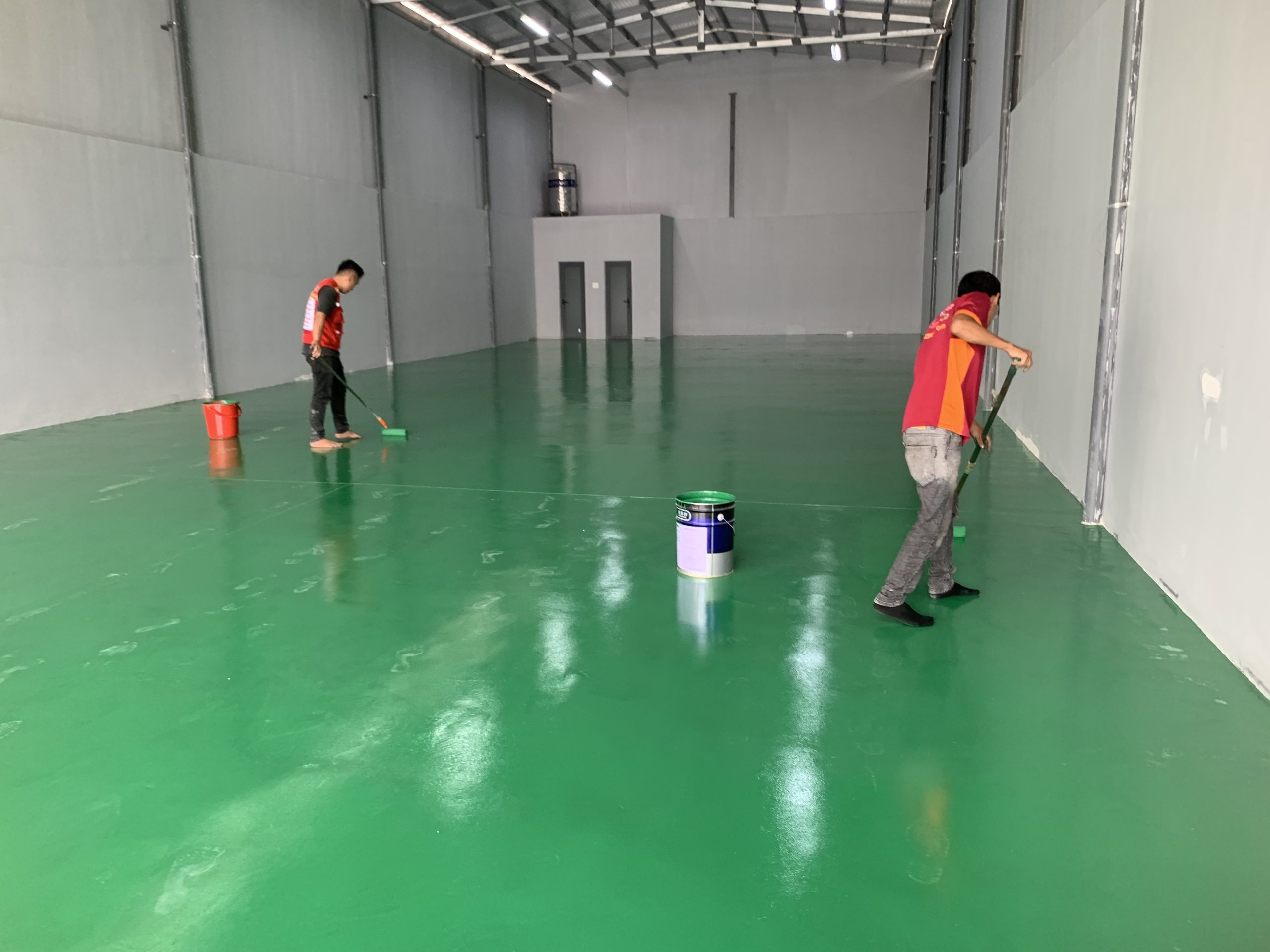 Thi Công Sơn Epoxy Hệ Lăn Rulo Thi Công Sơn Epoxy Hệ Lăn Rulo