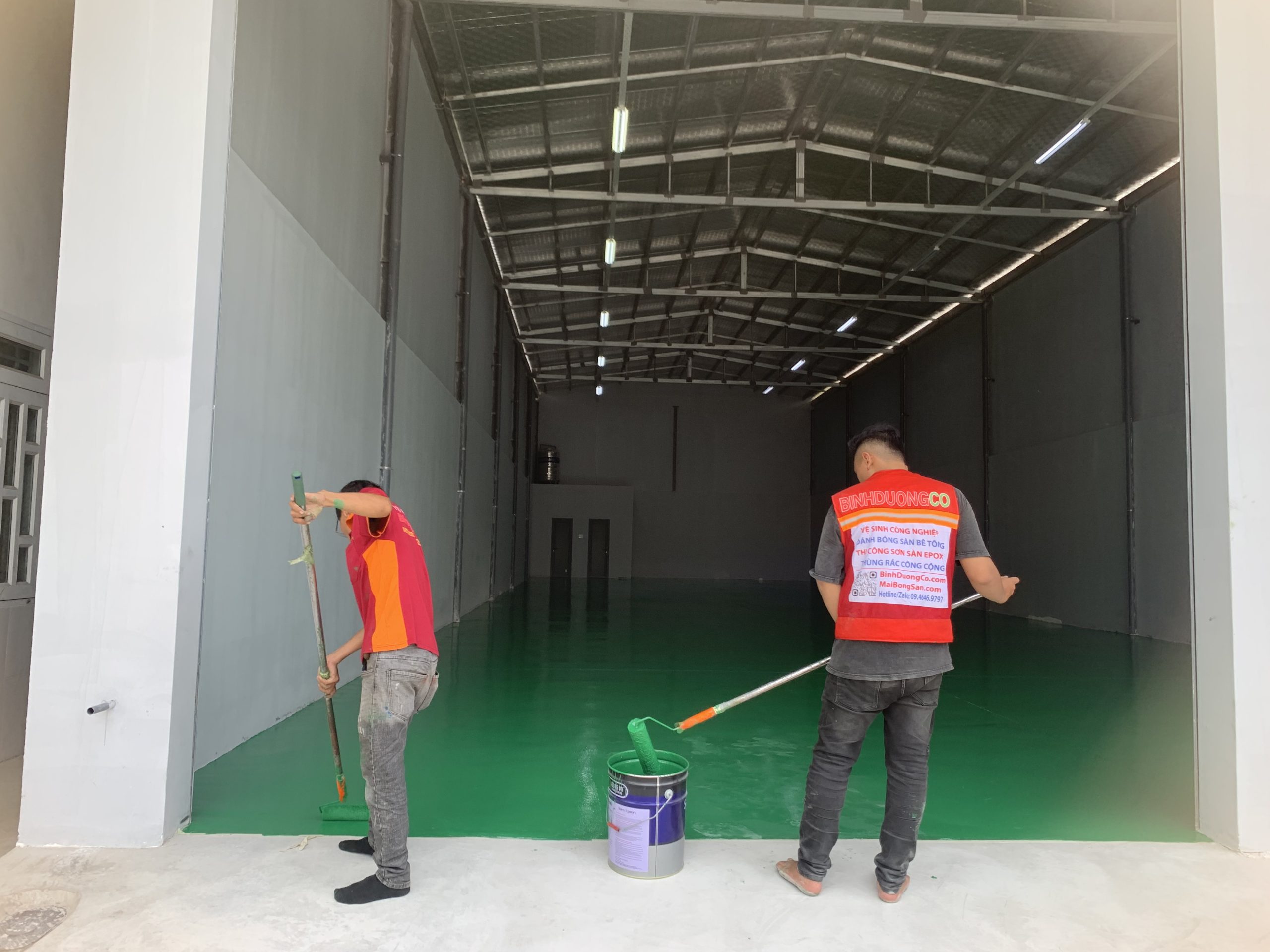 Thi Công Sơn Epoxy Nền Nhà Xưởng