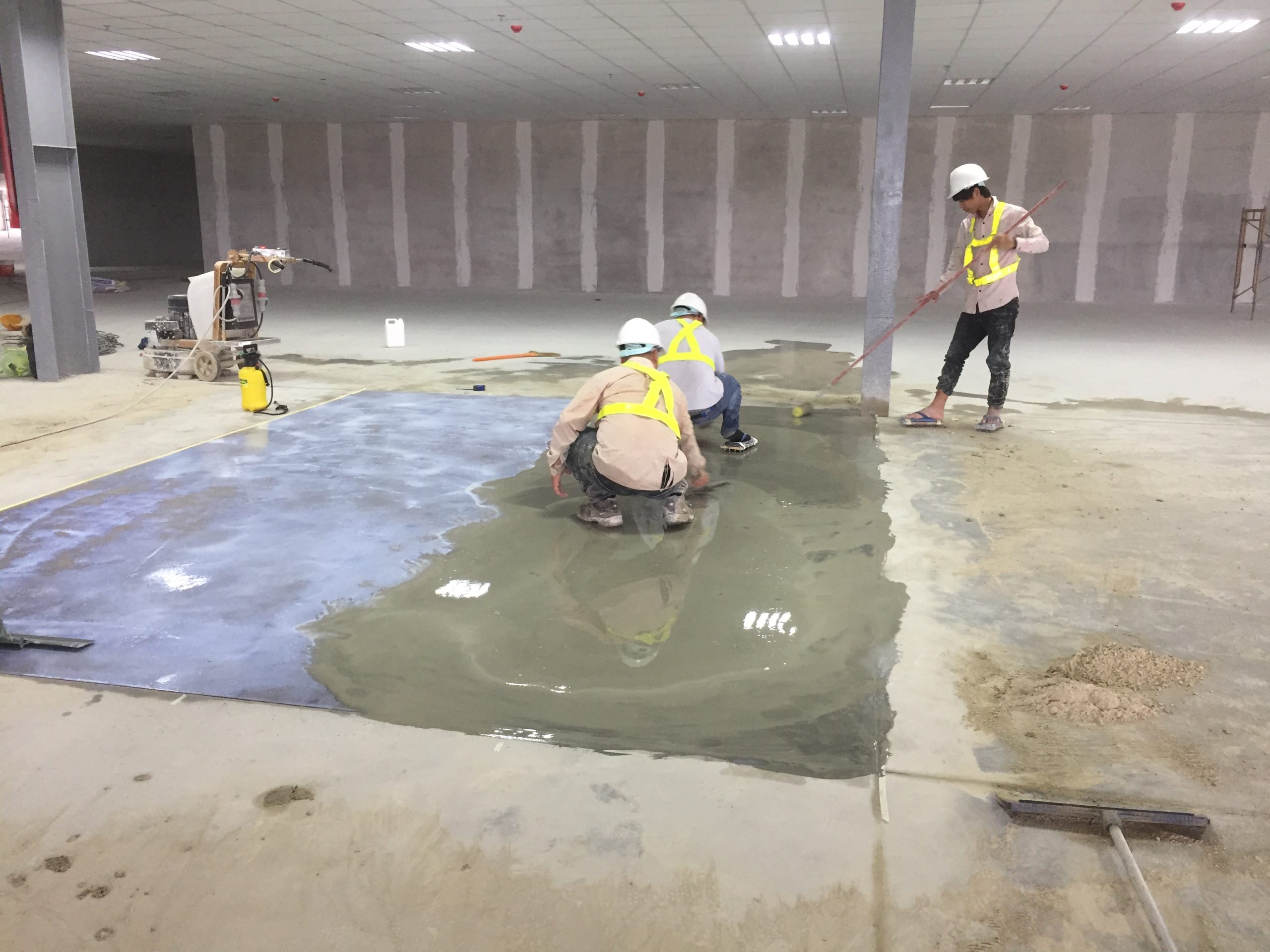Quy trình thi công vữa tự san phẳng