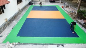 Thi công sơn sân pickleball Bình Phước